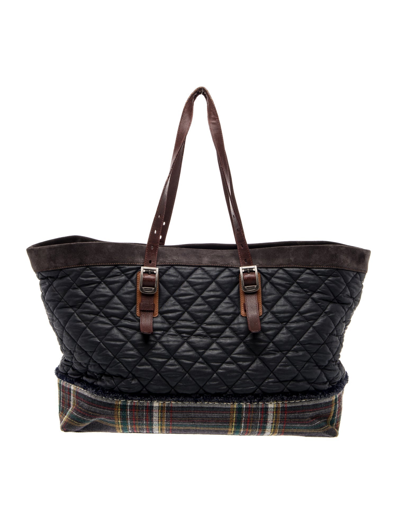 Chanel Paris-Edinburgh XL Plaid Tote