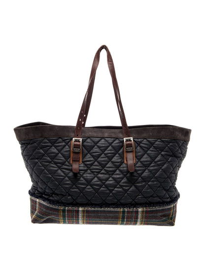 Chanel Paris-Edinburgh XL Plaid Tote