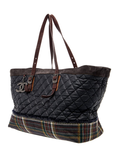 Chanel Paris-Edinburgh XL Plaid Tote