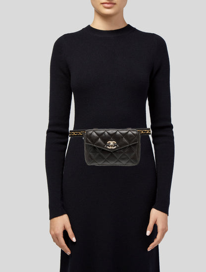 Chanel Quilted CC Waist Bag