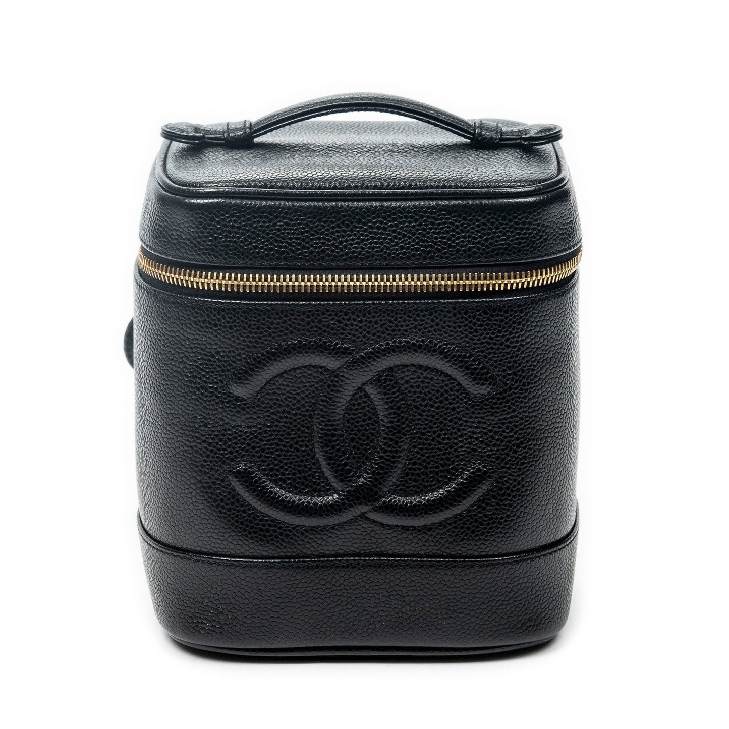 Chanel Leather CC Tall Vanity Case