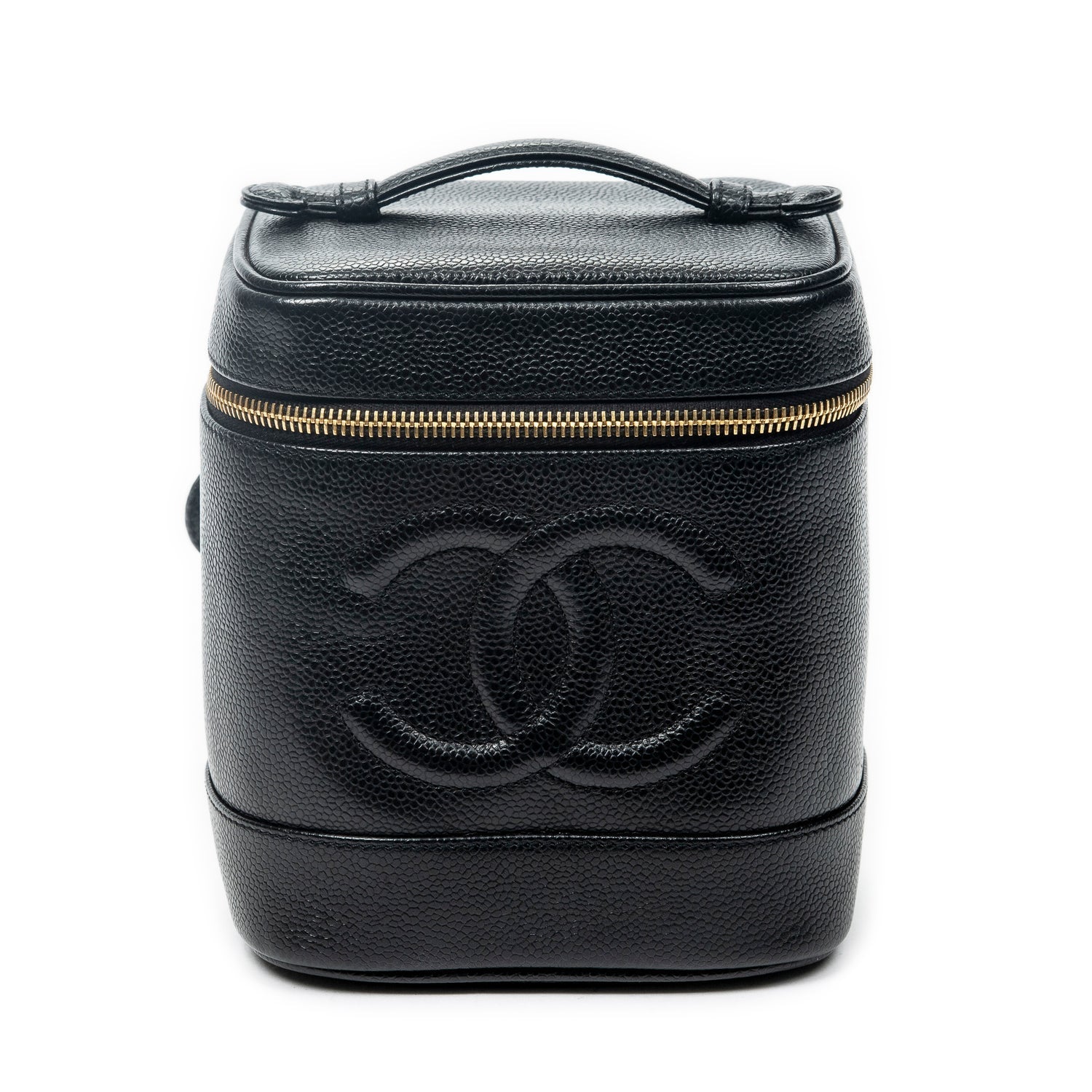 Chanel Leather CC Tall Vanity Case