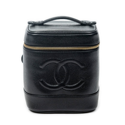 Chanel Leather CC Tall Vanity Case