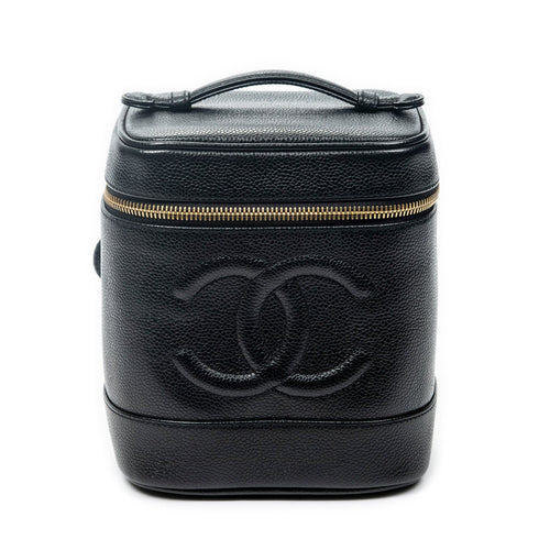 Chanel Leather CC Tall Vanity Case