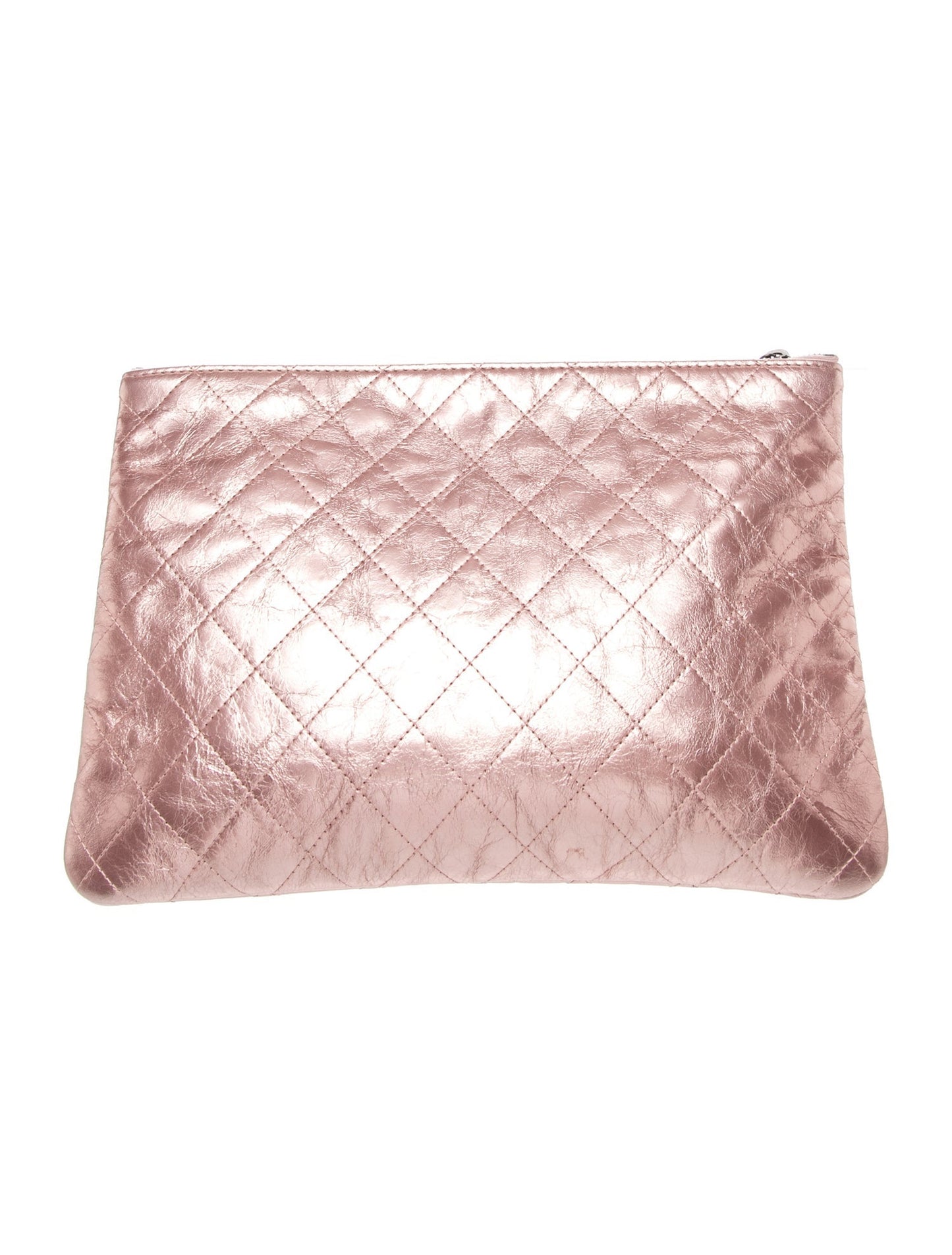 Chanel Metallic Quilted O-Case
