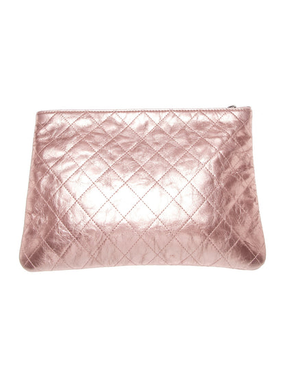 Chanel Metallic Quilted O-Case