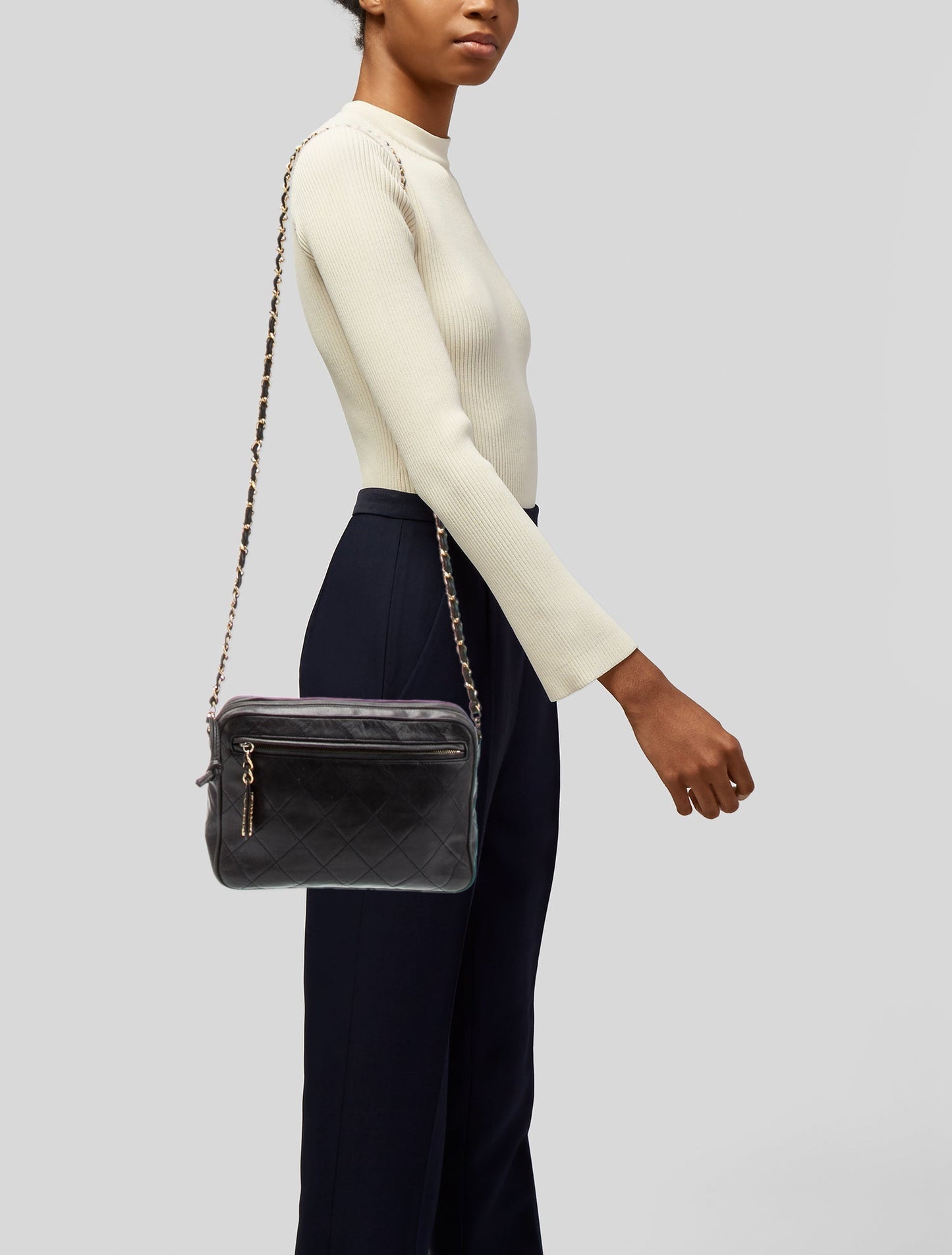 Chanel Quilted Camera Bag