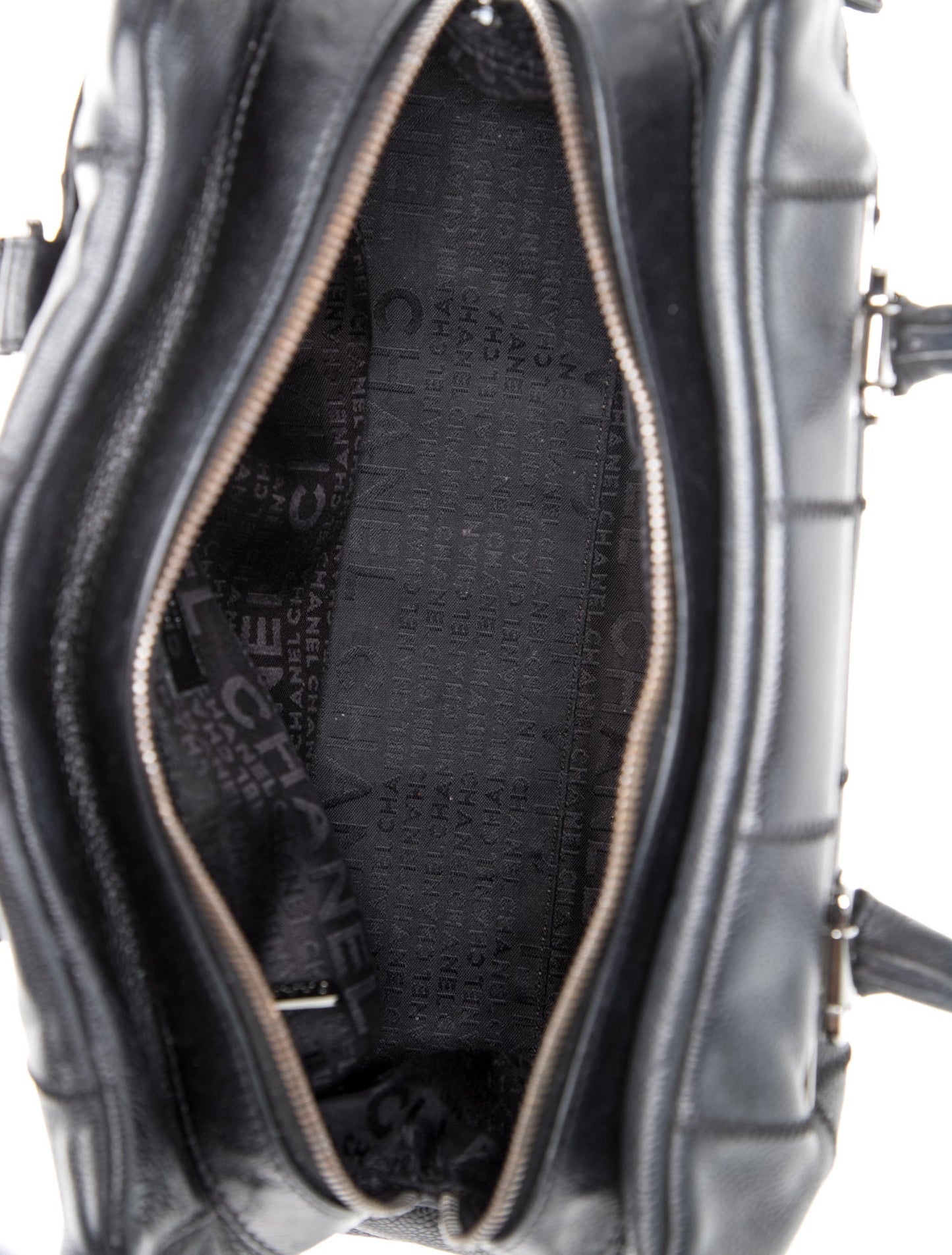 Chanel Square Stitch LAX Bowler Bag