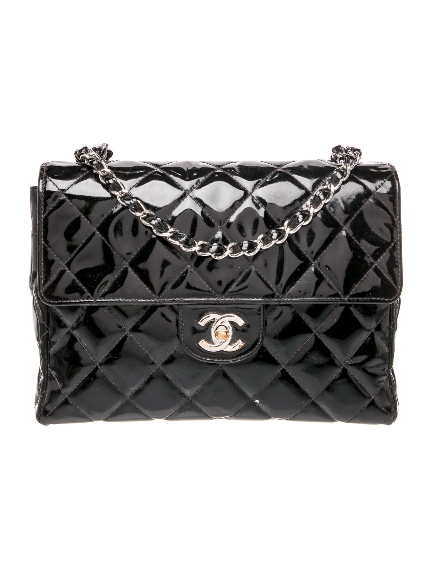 Chanel Patent Square Flap Bag