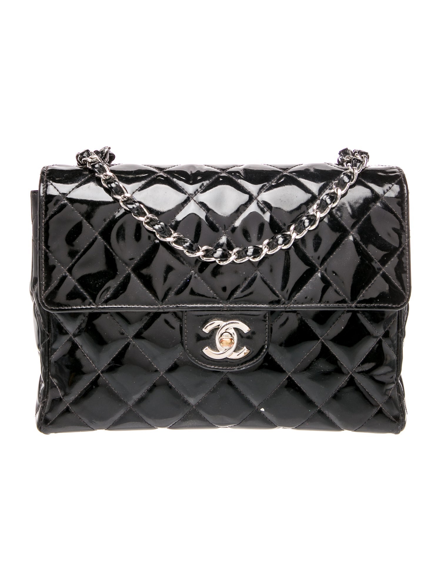 Chanel Patent Square Flap Bag