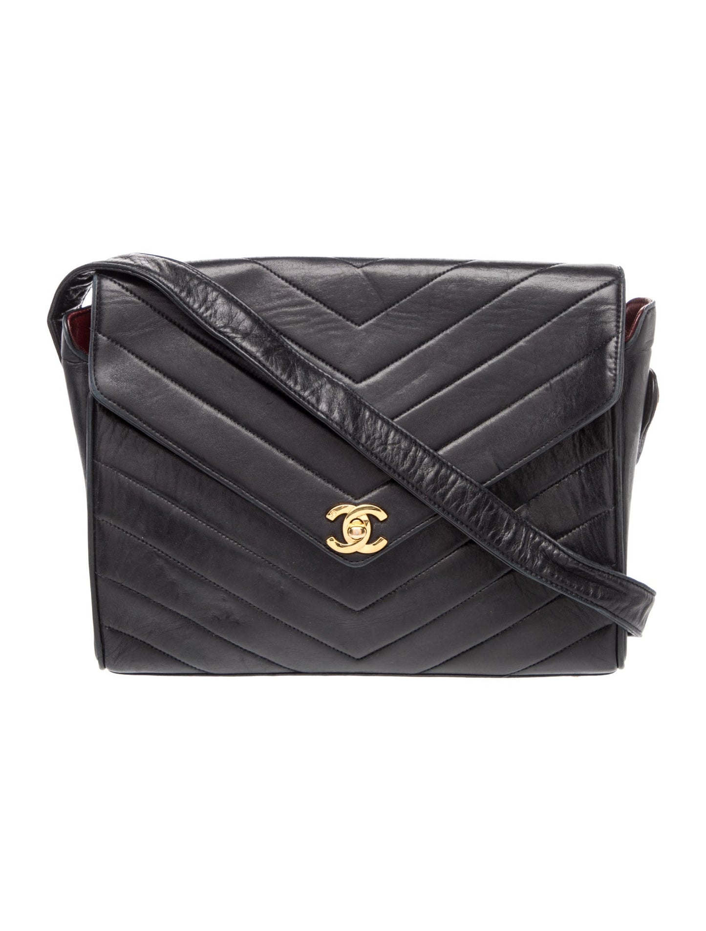 Chanel Vintage Chevron Flap Bag
