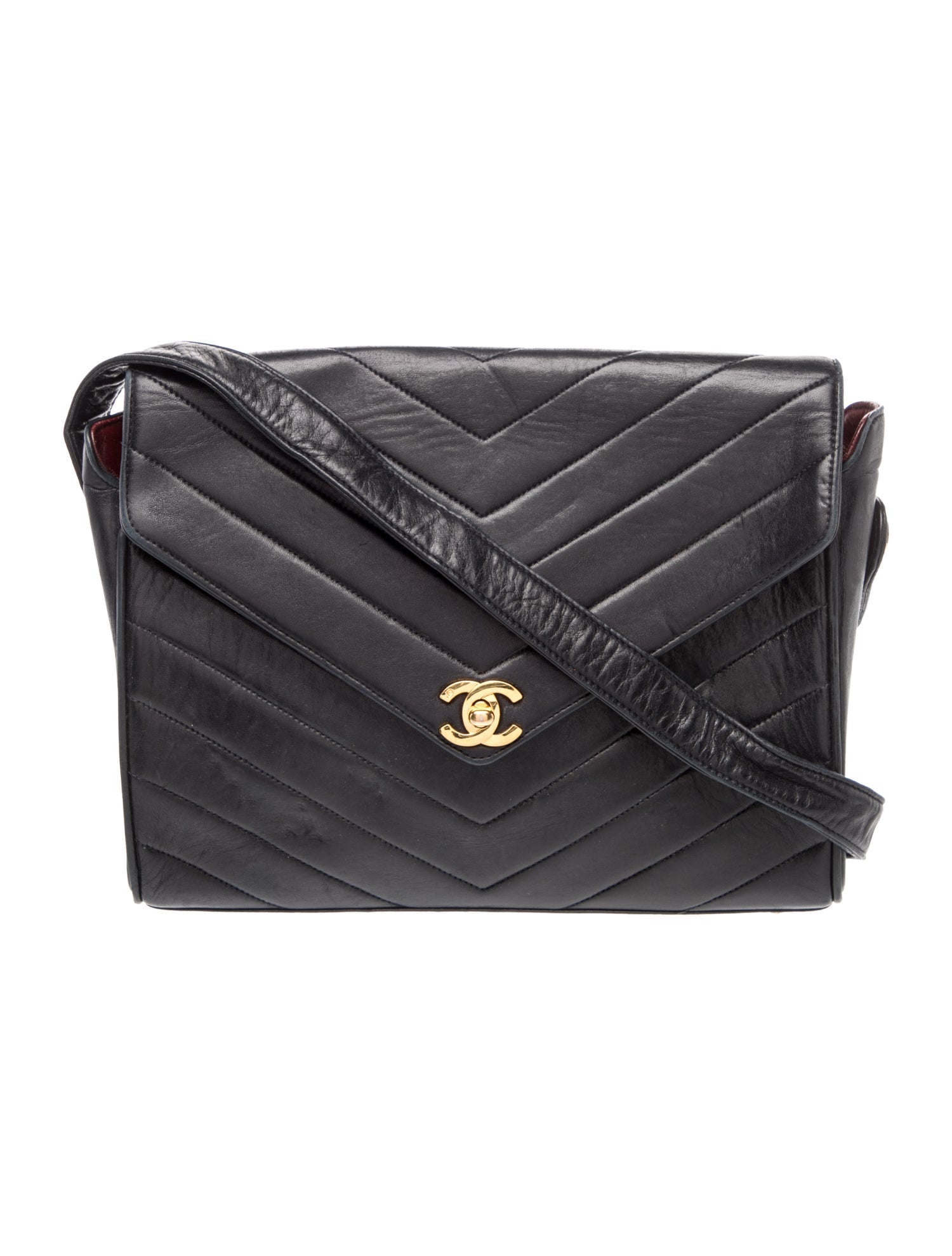 Chanel Vintage Chevron Flap Bag