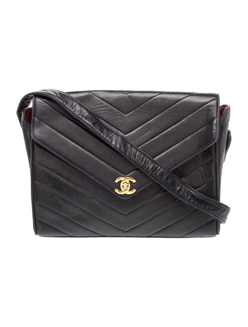 Chanel Vintage Chevron Flap Bag