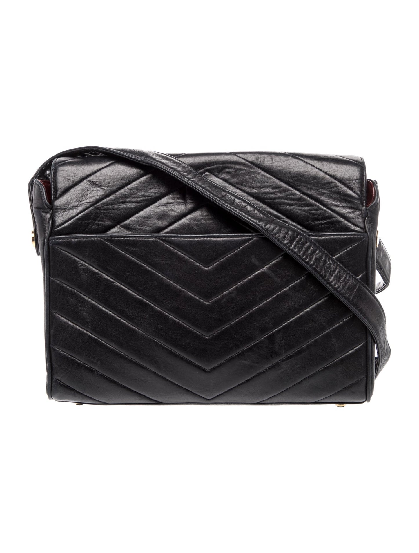 Chanel Vintage Chevron Flap Bag