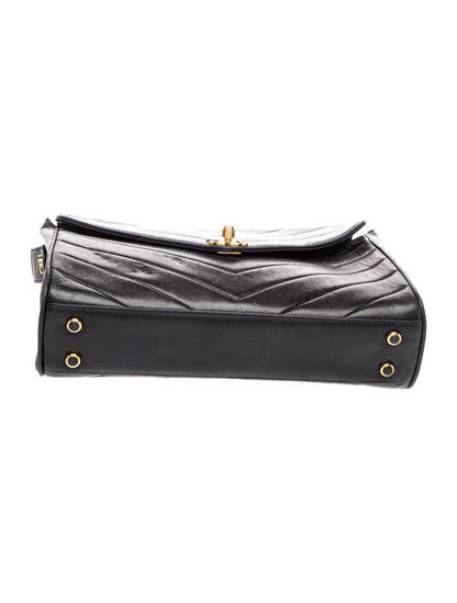 Chanel Vintage Chevron Flap Bag
