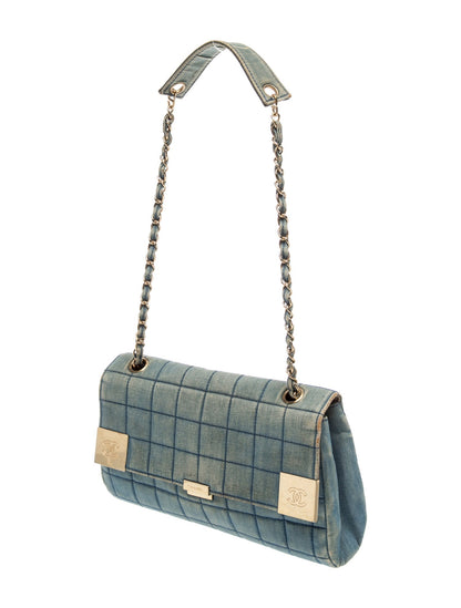 Chanel Denim Chocolate Bar Flap Bag