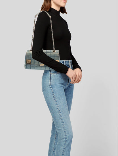 Chanel Denim Chocolate Bar Flap Bag