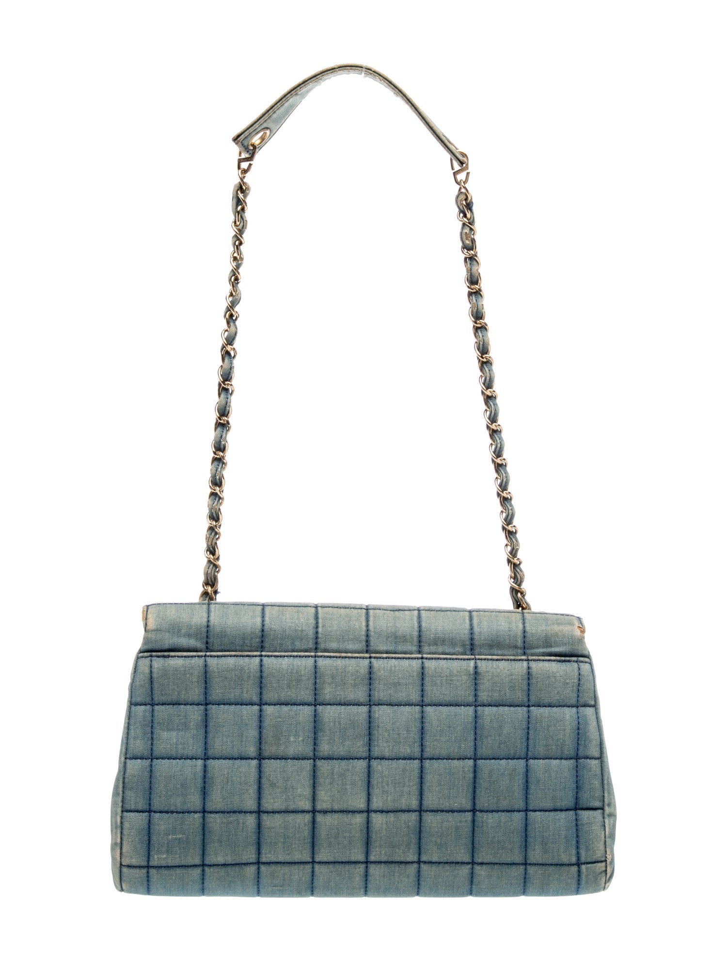 Chanel Denim Chocolate Bar Flap Bag