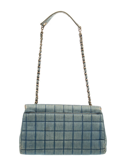 Chanel Denim Chocolate Bar Flap Bag