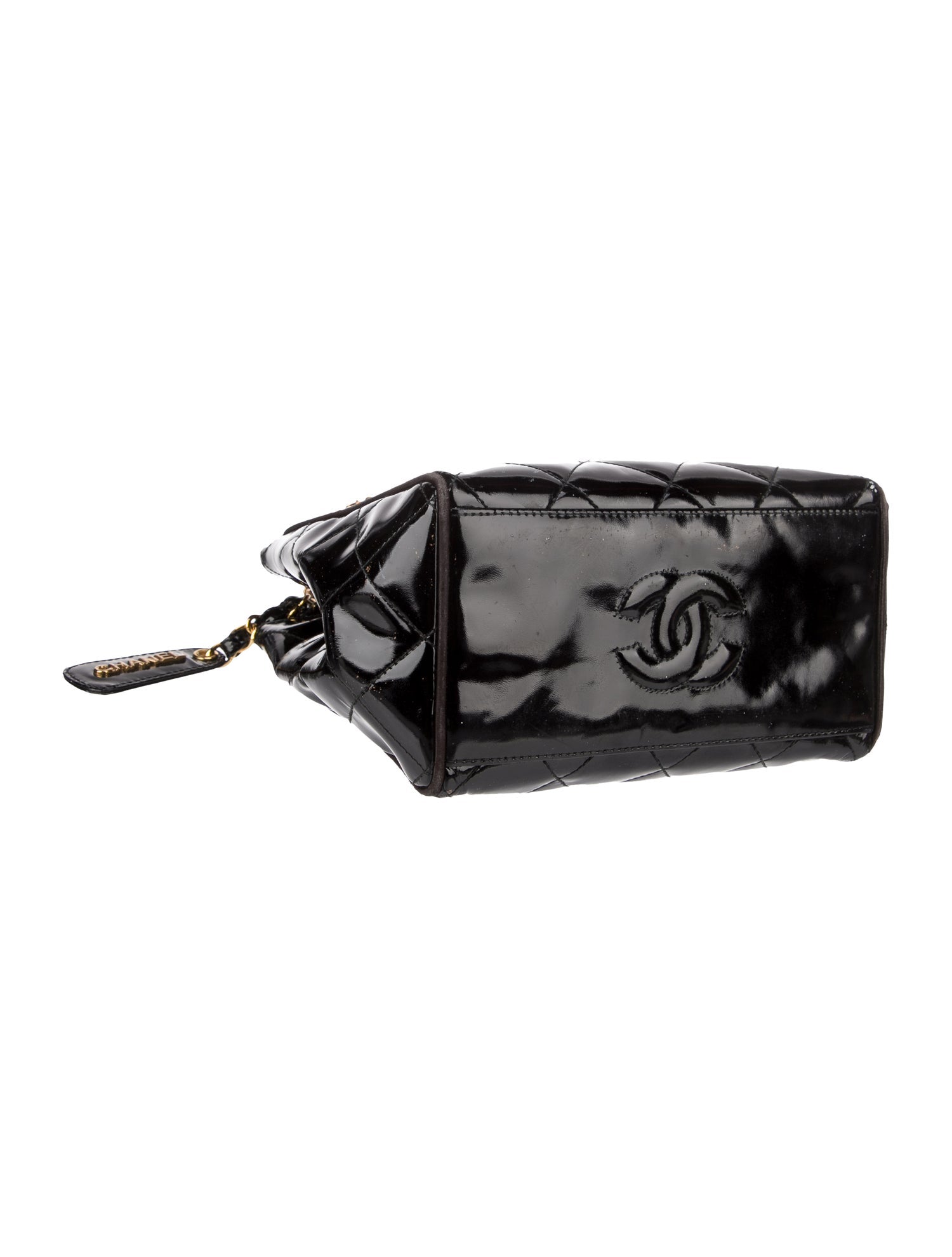 Chanel Mini Patent Quilted Tote
