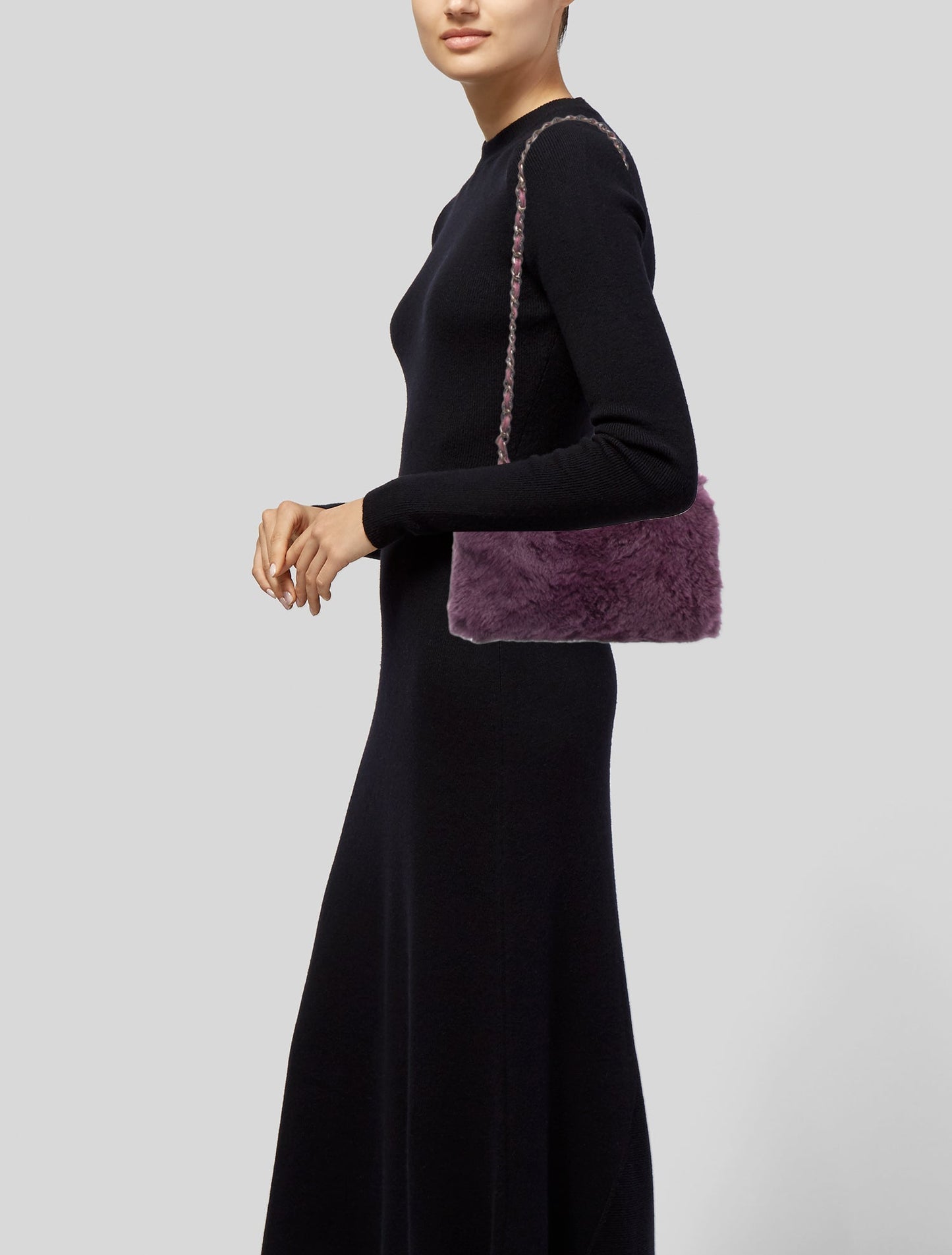 Chanel Orylag Fur CC Shoulder Bag