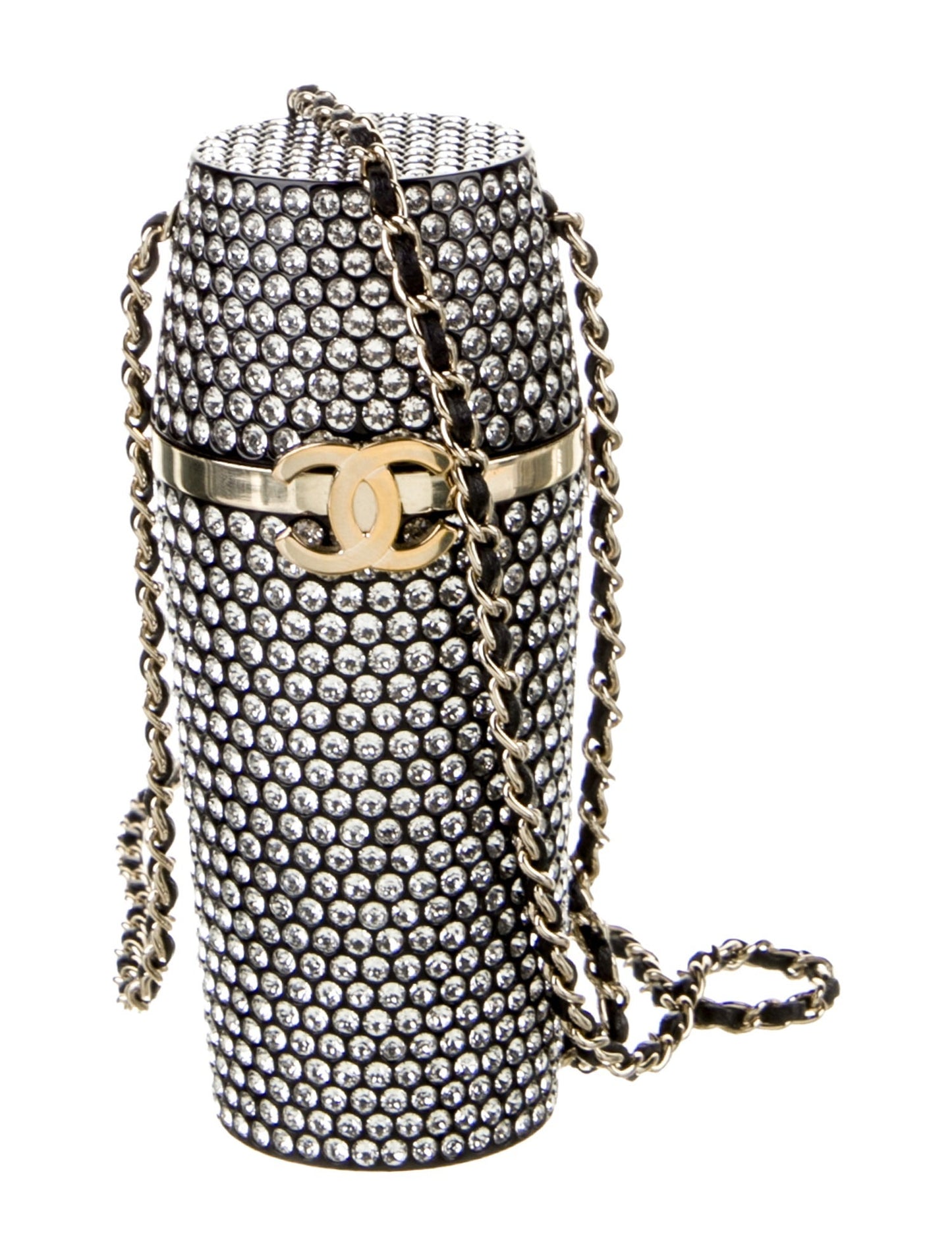 Chanel Strass Lipstick Holder w/ Chain