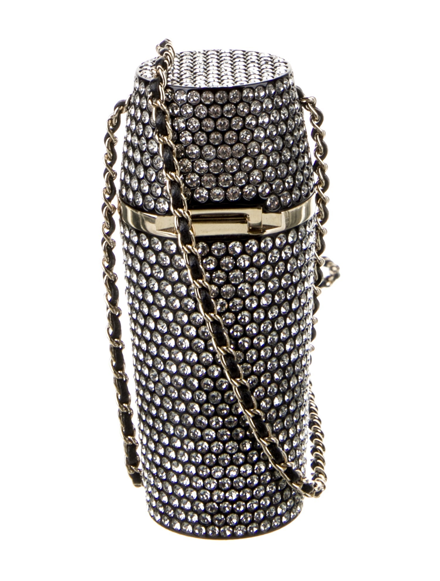 Chanel Strass Lipstick Holder w/ Chain