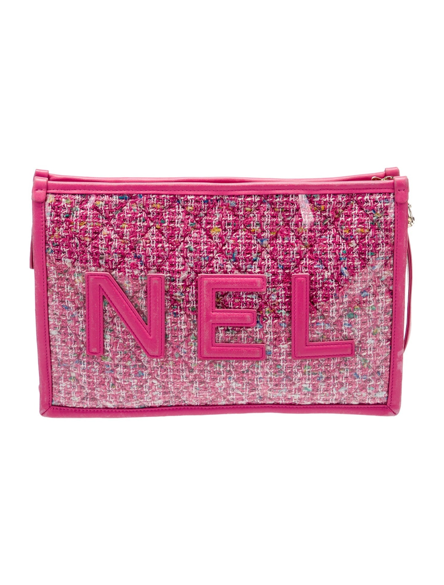 Chanel Tweed PVC Pouch