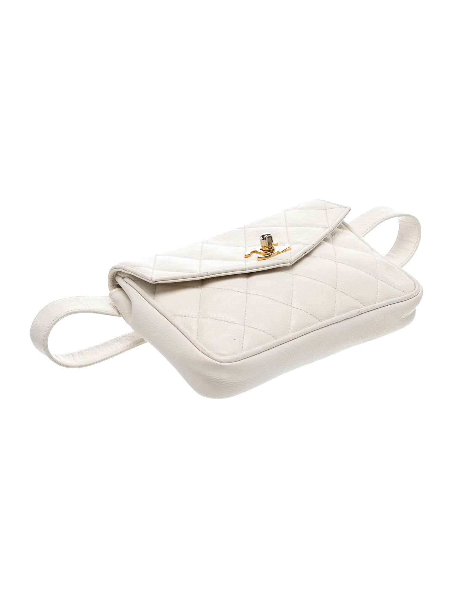 Chanel Quilted Caviar Leather CC Waist Bag