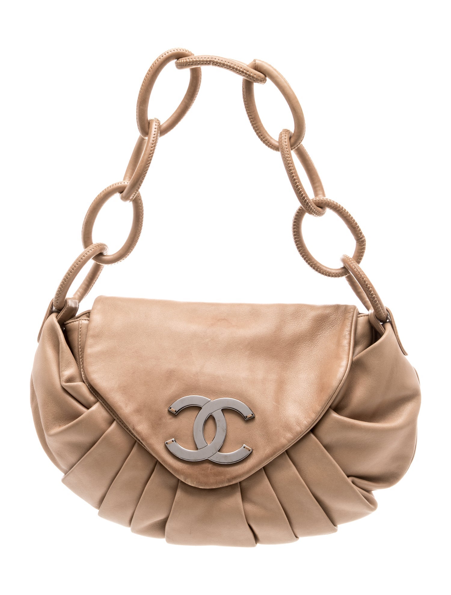 Chanel Pleated CC Rings Shoulder Bag