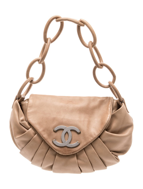 Chanel Pleated CC Rings Shoulder Bag