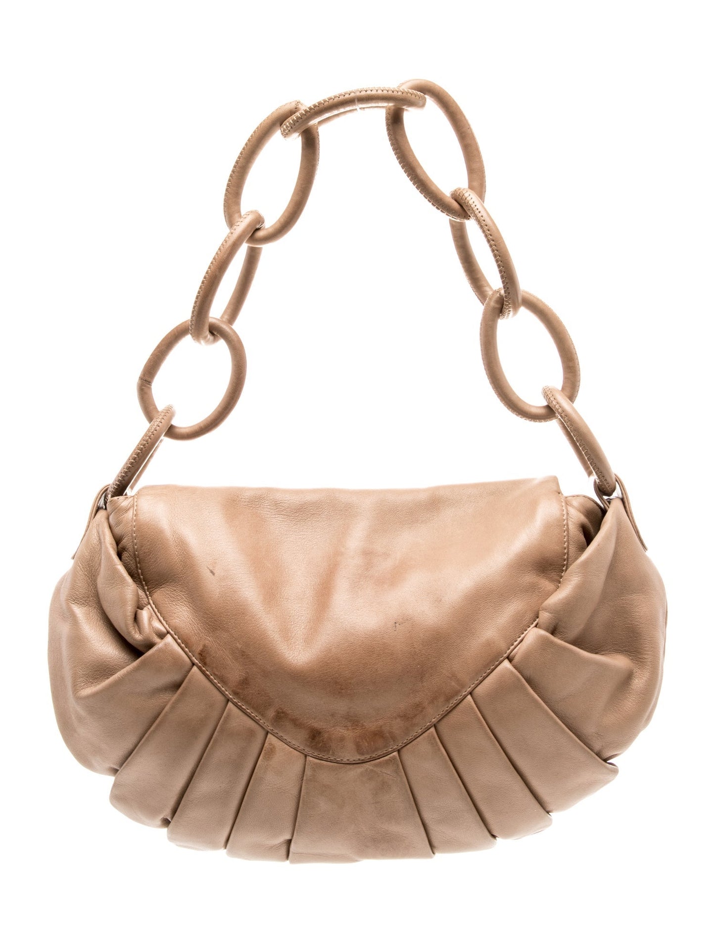 Chanel Pleated CC Rings Shoulder Bag