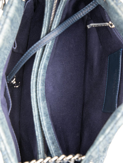 Chanel Denim Camellia Just Mademoiselle Bowler