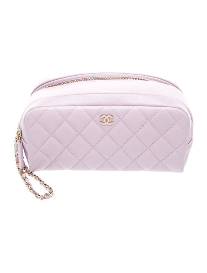 Chanel Caviar Quilted Toiletry Case