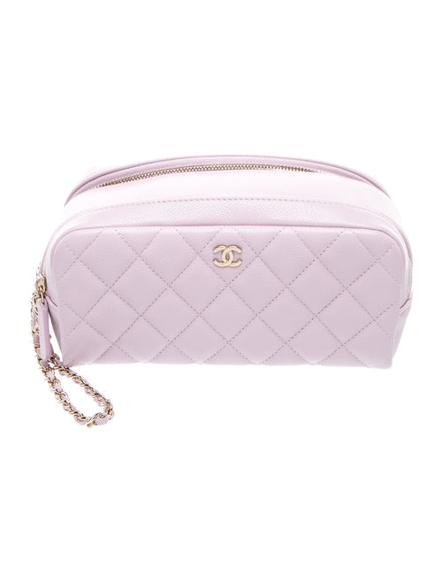 Chanel Caviar Quilted Toiletry Case