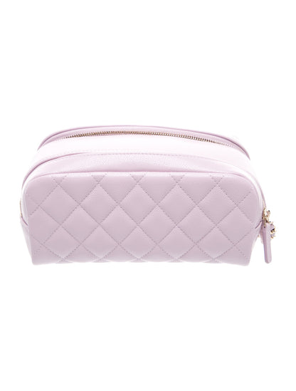 Chanel Caviar Quilted Toiletry Case