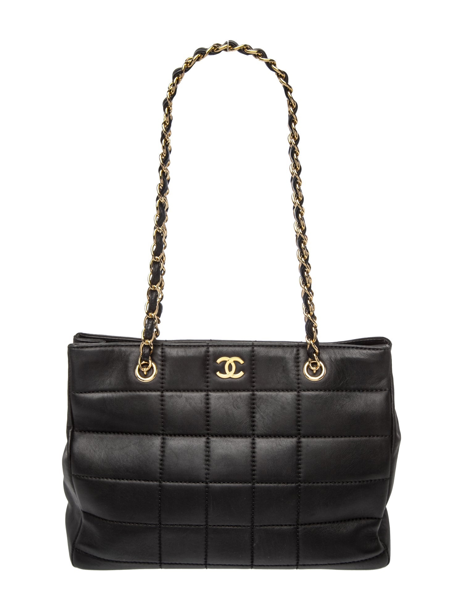Chanel Square Quilt Shopping Tote