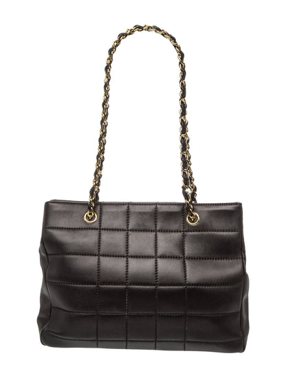 Chanel Square Quilt Shopping Tote