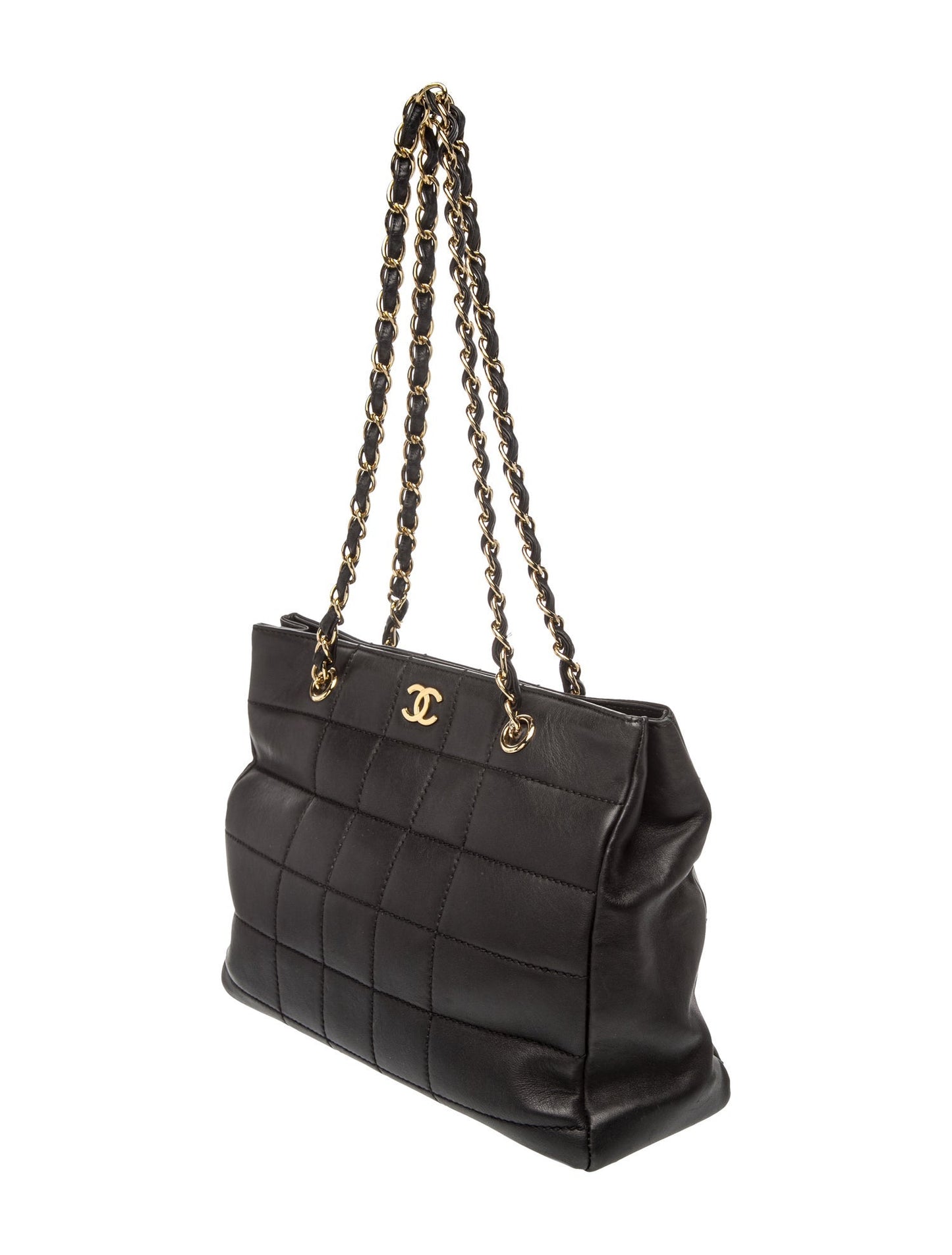 Chanel Square Quilt Shopping Tote