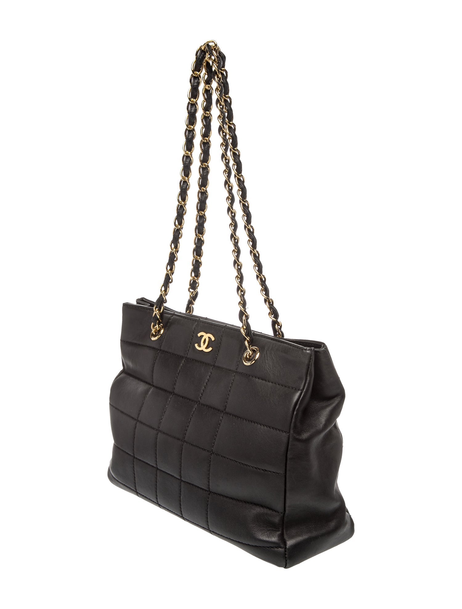 Chanel Square Quilt Shopping Tote