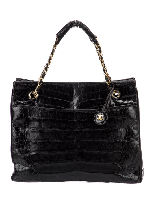 Chanel Crocodile Chain Tote