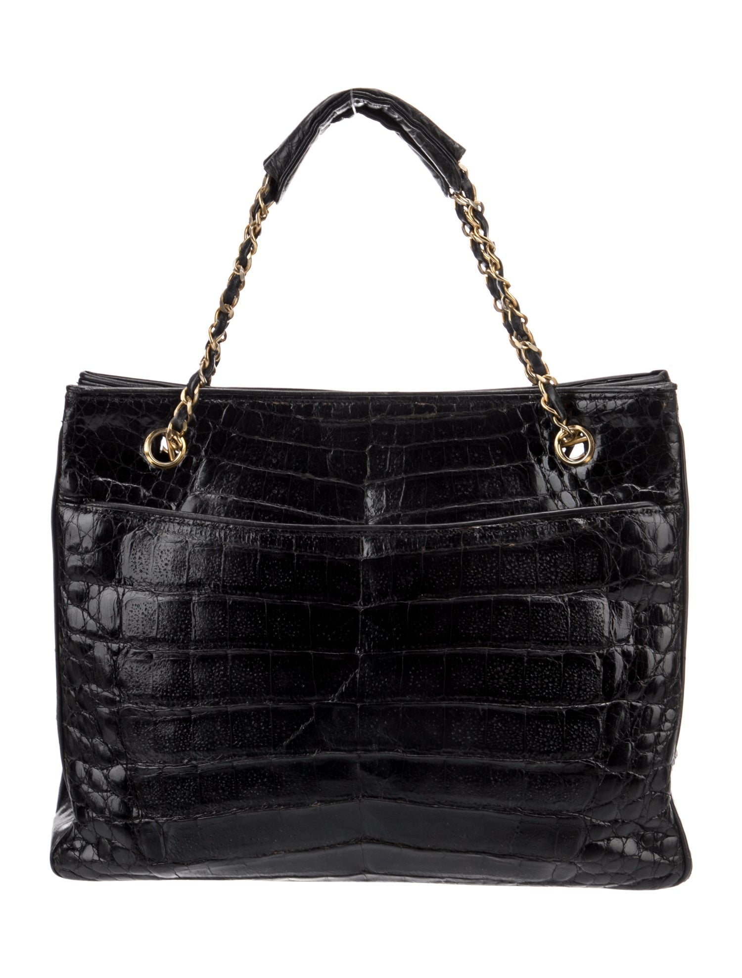 Chanel Crocodile Chain Tote