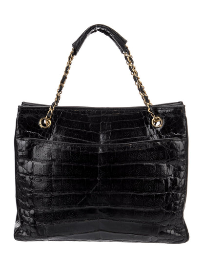 Chanel Crocodile Chain Tote