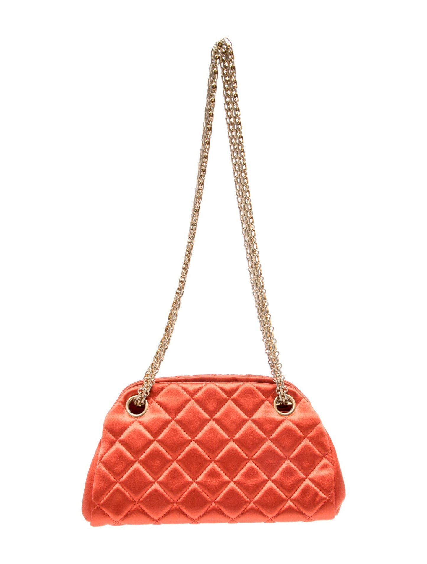 Chanel Quilted Satin Mini Just Mademoiselle Bowling Bag