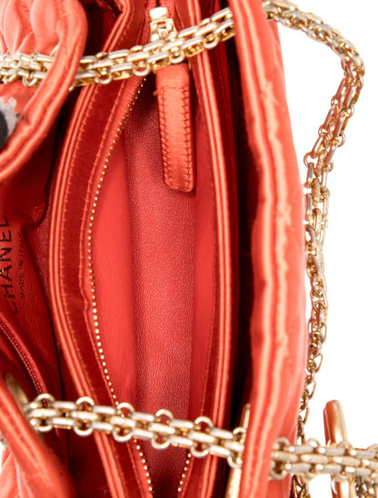 Chanel Quilted Satin Mini Just Mademoiselle Bowling Bag