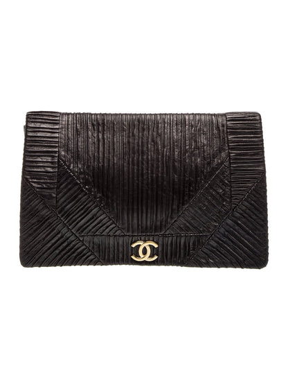 Chanel Coco Pleats Clutch