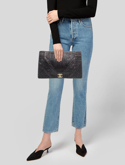 Chanel Coco Pleats Clutch