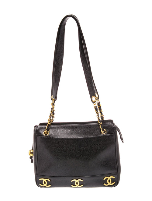 Chanel Caviar Triple CC Shoulder Bag