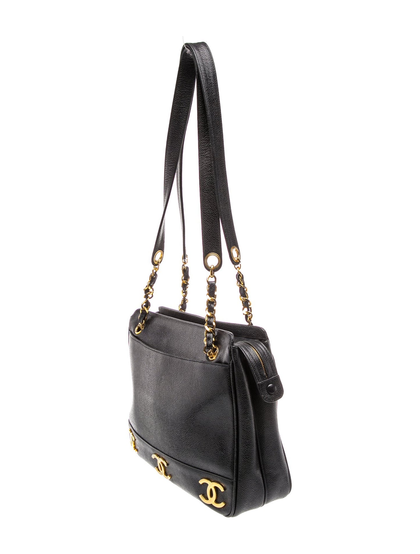Chanel Caviar Triple CC Shoulder Bag