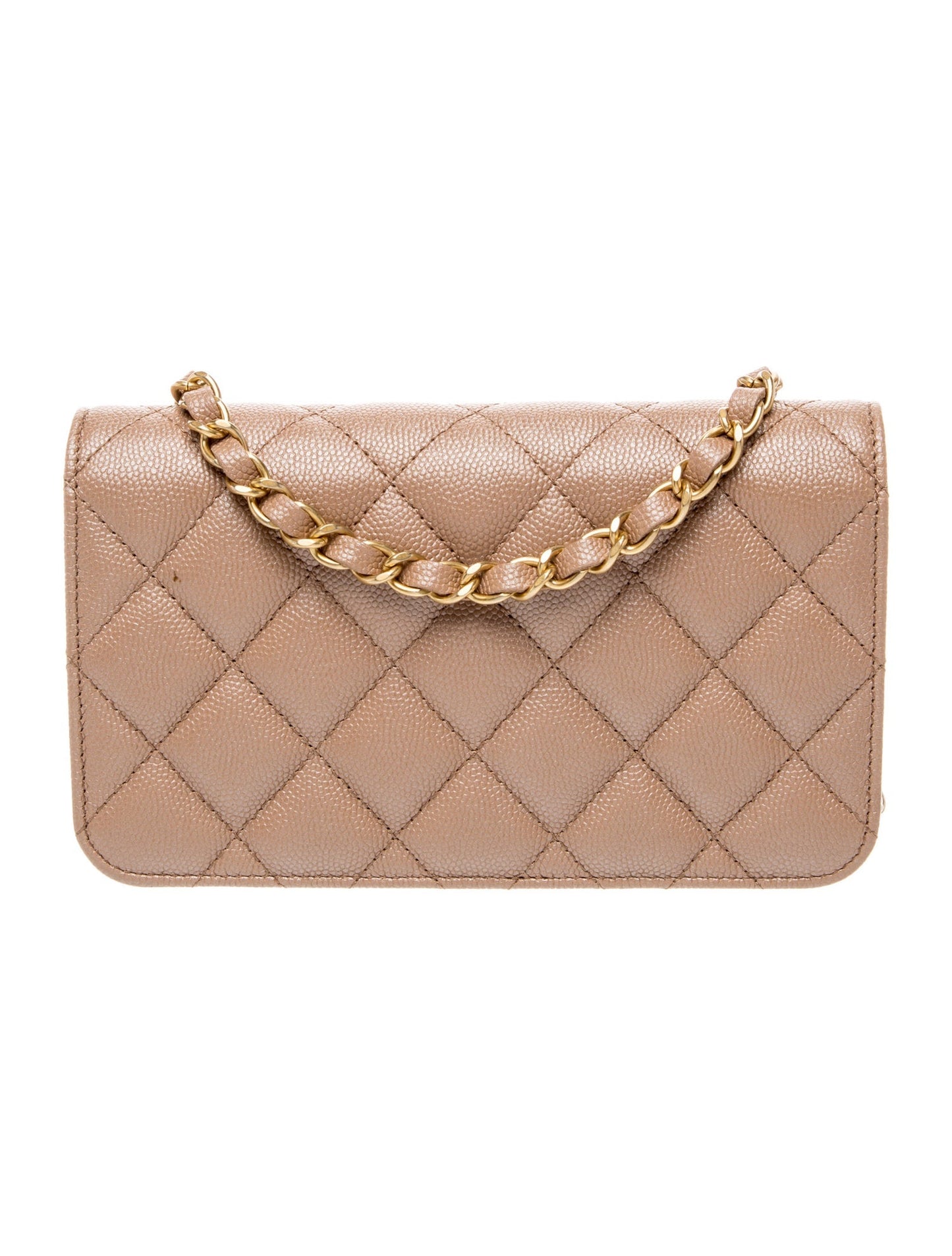 Chanel Caviar Phone Holder w/ Chain